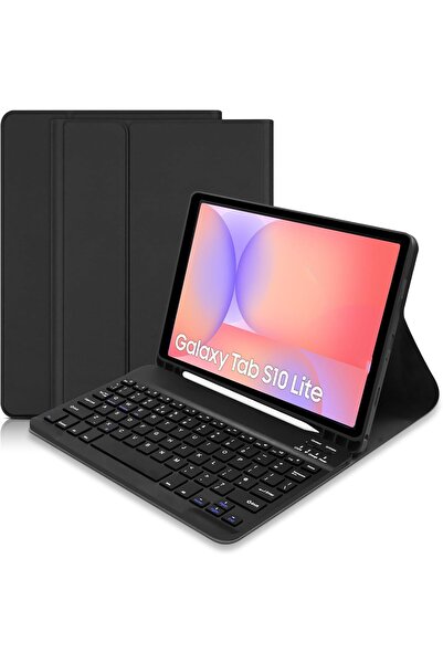 HYX حافظة مع لوحة مفاتيح بلوتوث قابلة للفصل لجهاز Samsung Galaxy Tab S10 Lite / S10 FE / S9 FE / S9 11 بوصة