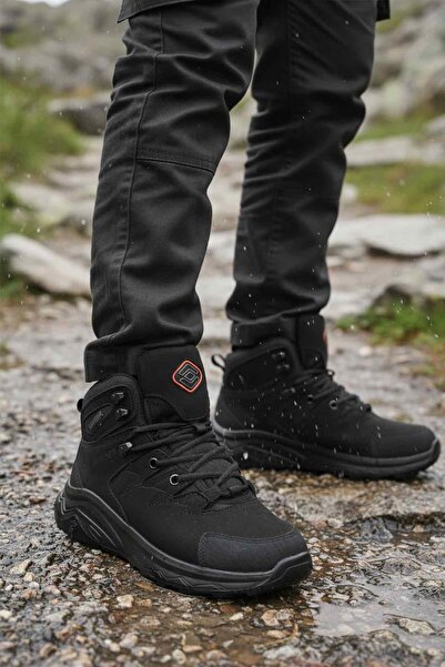 Scooter Black Nubuck Waterproof Unisex Outdoor Boots G2041 g
