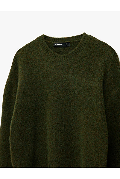 Koton Tricotaj cu mânecă lungă, cu decolteu, pulover oversize