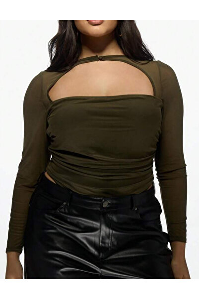 Sheya Shein bodysuit, khaki