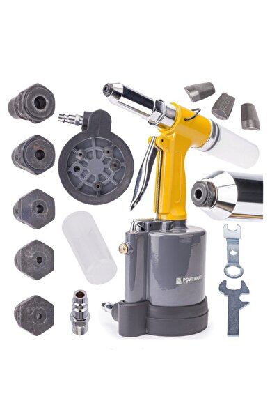 Powermat Pistol pentru nituit pneumatic, pop nituri 1400 Kg,