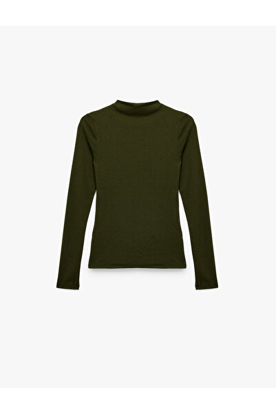 Koton X Sima Tarkan - Long Sleeve Lightweight Mock Neck Sweatshirt