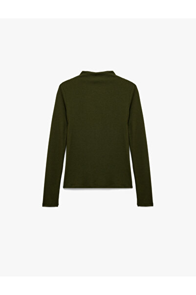 Koton X Sima Tarkan - Long Sleeve Lightweight Mock Neck Sweatshirt