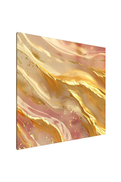 PozaTablou Pictură pe pânză: Serenitate aurie (2) 70x70 cm