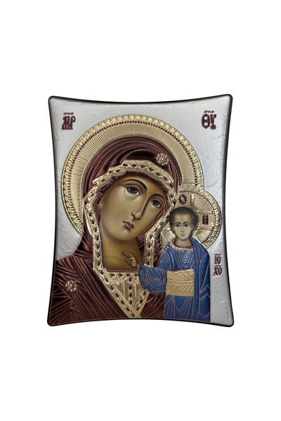 SLEVORI Silver icon Mother and Child 16 x 20