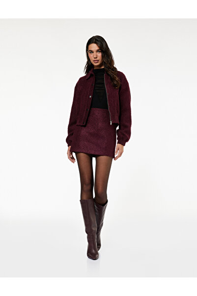 Koton Fusta mini din tweed A croială