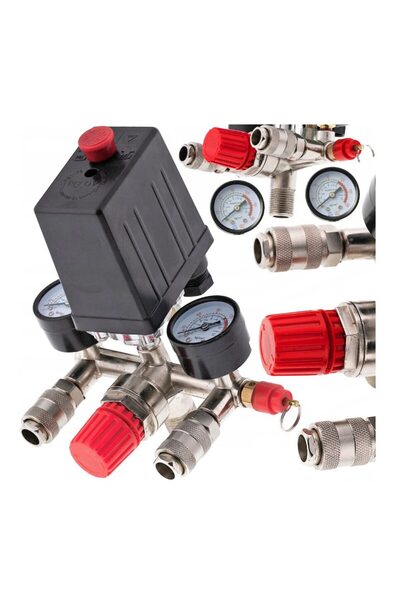 Kraft Presostat complet universal pentru compresor monofazic 220V, 8 bari,