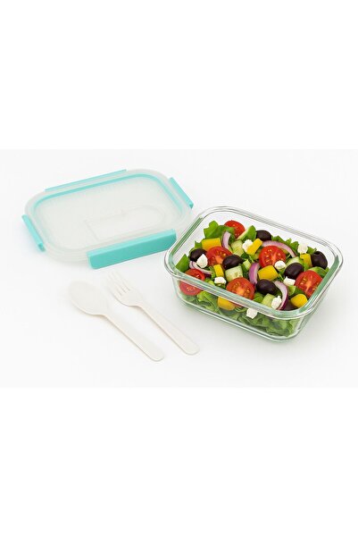 OEM Glass casserole with airtight lid and cutlery included, ideal for office lunches