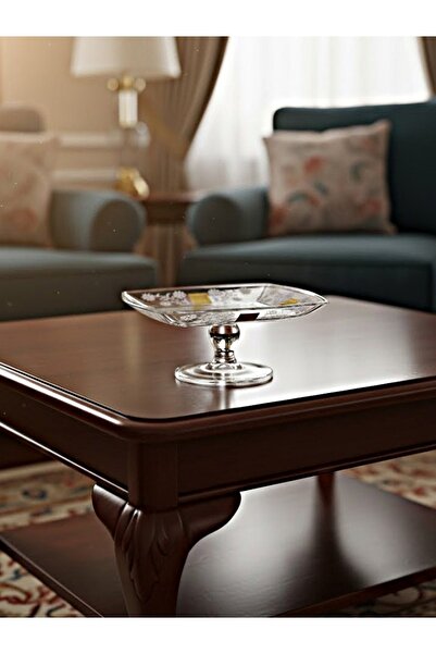 DECOSTYLE Stone Motif Presentation Bowl with Stand 9X19 cm |   Multi-Purpose Stylish Snack Bowl – Serving & Decor Product