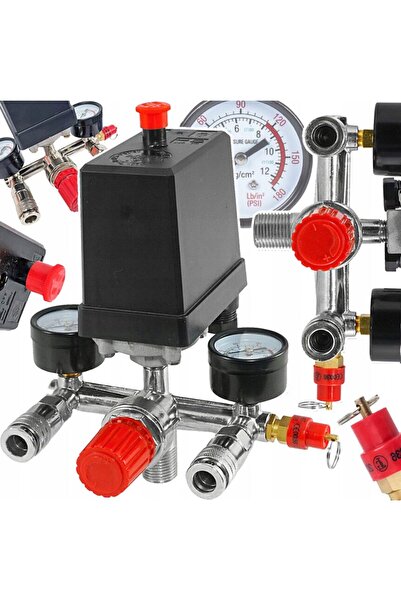 VERKE Presostat complet pentru compresor monofazic, 220V, reglabil,