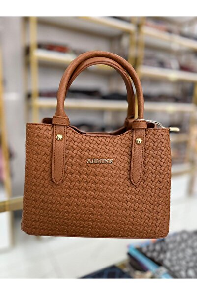 Armine Bag Tan Knitted Ar41603