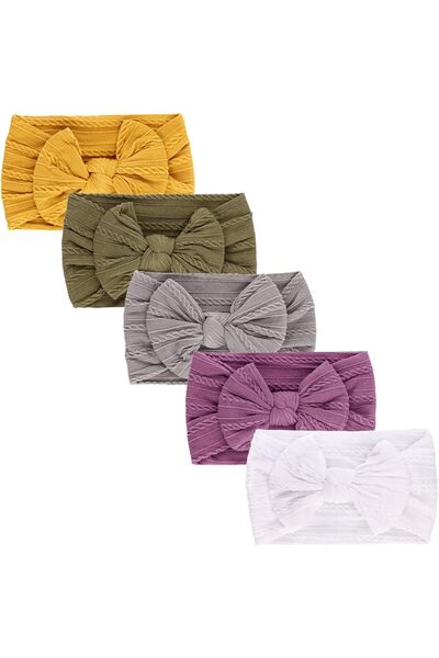 LUOXUN عصابة رأس من النايلون للفتيات الصغيرات، إكسسوارات شعر للمواليد الجدد و...