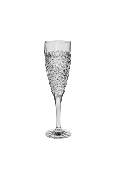 BOHEMİA CRYSTAL Set of 6 Bohemia Nicolette Crystal Flute Glasses 180 ml