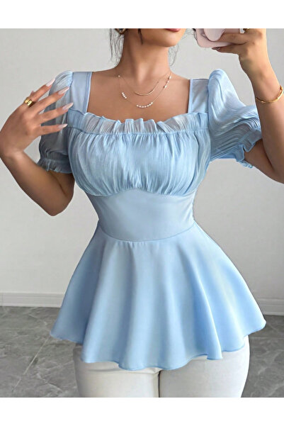 Sheya Shein short sleeve shirt, blue