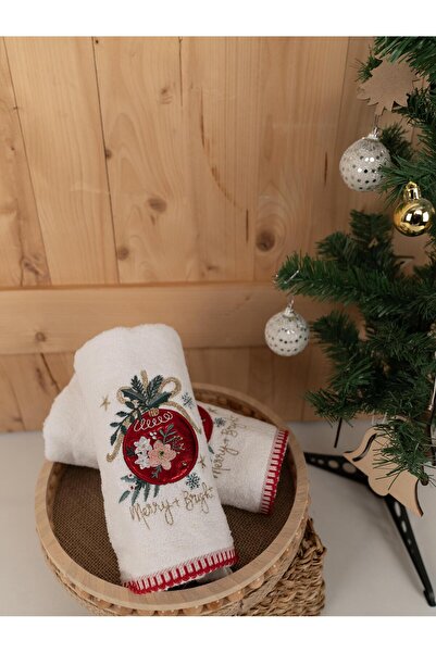 Baveno Бавовняний 2-комплектний набір подарункових рушників розміром 50x70 см з вишивкою преміум-класу