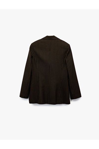 Koton Γυναικείο μπουφάν καφέ κανονικής εφαρμογής 6WAK50069PW