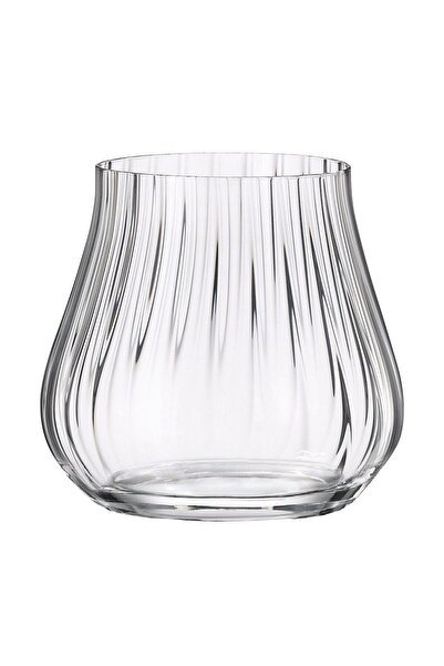 BOHEMİA CRYSTAL Set of 6 Crystal Bohemia Limosa Optic Whisky Glasses 340 ml -...