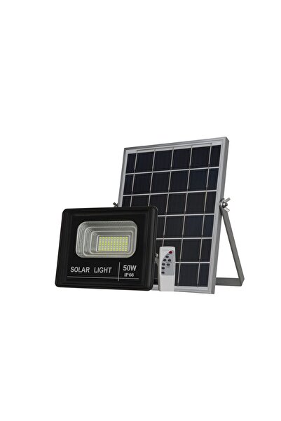 OEM 50W LED Solar Lamp with Photovoltaic Panel and Remote Control – Powerful Lighting, Zero Consumption, IP66