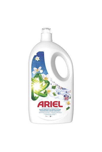Ariel Detergent lichid Fresh Breeze of Greek Island, 3.6 l, 80 spalari
