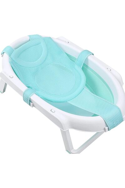 FONI مقعد استحمام شبكي لدعم الأطفال - قابل للتعديل ومبطن وغير قابل للانزلاق ب...