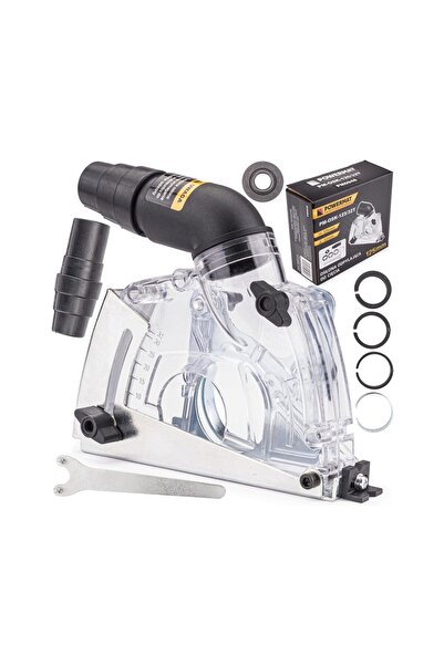 Powermat Capac aparatoare de aspiratie praf pentru polizor de 125 mm,