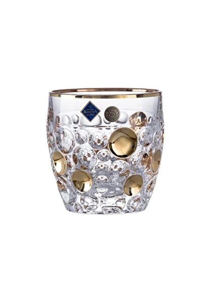 BOHEMİA CRYSTAL Set of 6 Bohemia Lisboa crystal glasses 300 ml gold-transparent