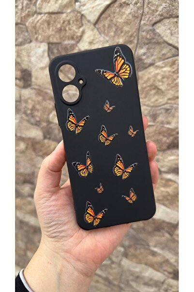 Vip Case حافظة مطاطية كلاسيكية ممتصة للصدمات من السيليكون بنمط الفراشة البرتق...