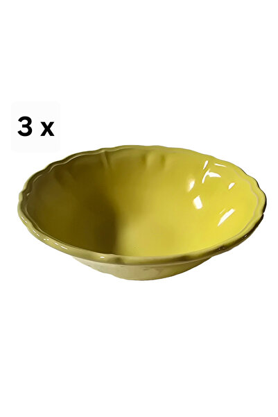 Cesiro Set of 3 bowls, 350 ml, Yellow