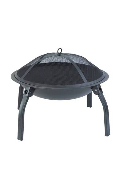 Generic Circular foldable iron wood brazier 56×40 cm