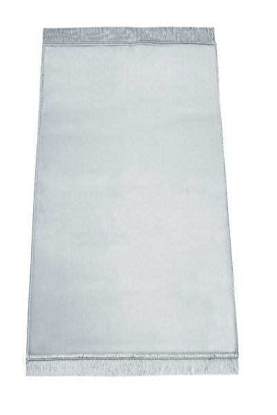 ihvan online Lüks Düz Desensiz Kadife Velür Seccade Açık Gri