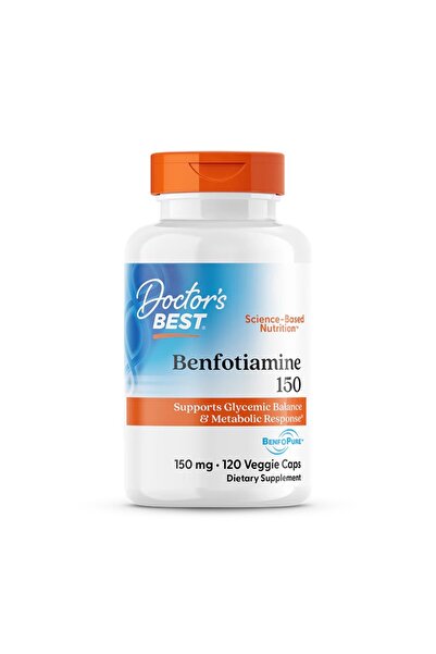 DoctorBest Benfotiamine 150 Mg with Benfopure, 120 Capsules, Supports Glycemi...