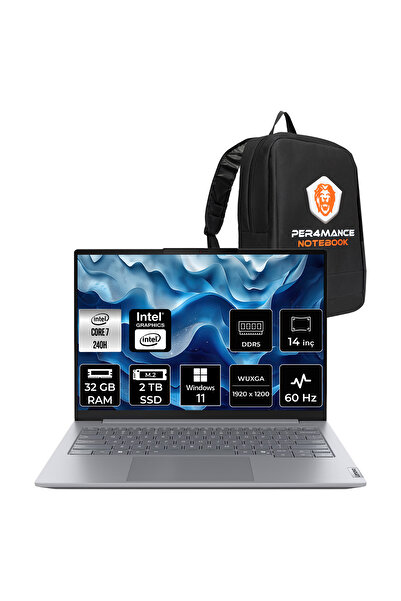 LENOVO ThinkBook 14 G8 Intel Core 7 240H 32GB 2TB SSD 14" WUXGA W11H Dizüstü ...