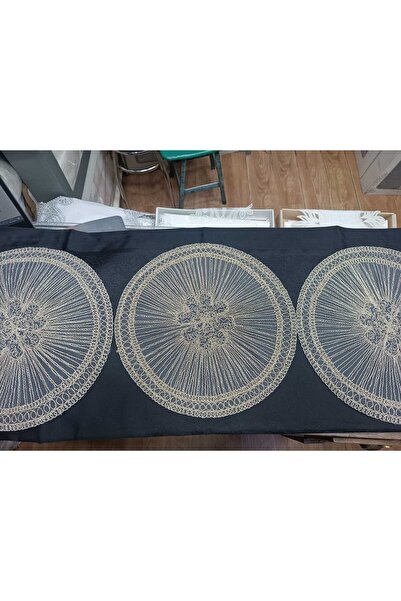 S.Y 3-Piece Coffee Table Cover with Cord, Round