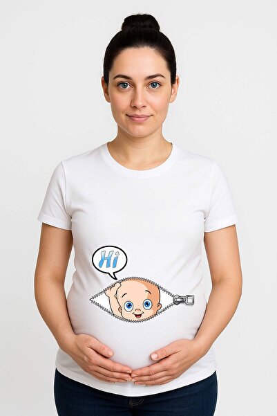 SEDİRLİ femeie însărcinată cu imprimeu bumbac tricou țesătură bumbac moale