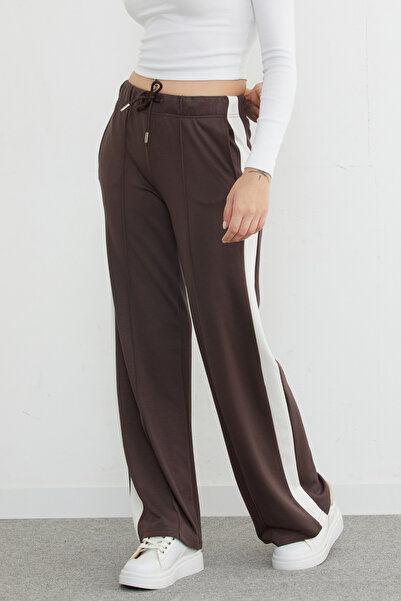 Fulla Moda Φούτερ Modal με ρίγες στο πλάι