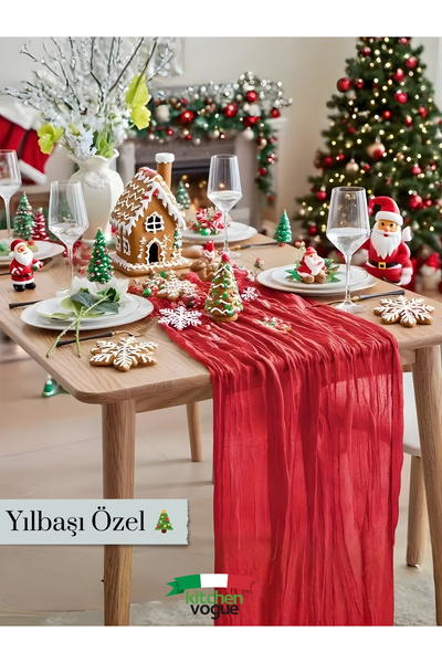 Kitchen Vogue مفرش طاولة بوهيمي مزخرف |   زينة عيد الميلاد، الحفلات، الوعد، الخطوبة، زينة العروس، أدوات المائدة