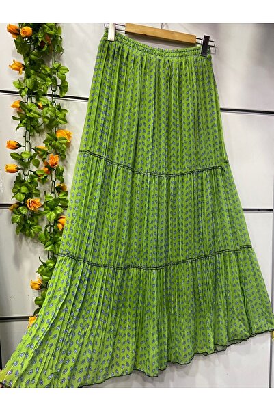 edu collection Тришарова спідниця з підкладкою з шифону з візерунком