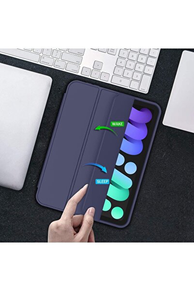 genernic Smart Cat Cot Folio Case for iPad Mini 7 – Auto Wake/Sleep Magnetic Cover