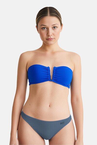 Tommy Hilfiger Women Brand Logo Padded Bikini Top, Royal Blue
