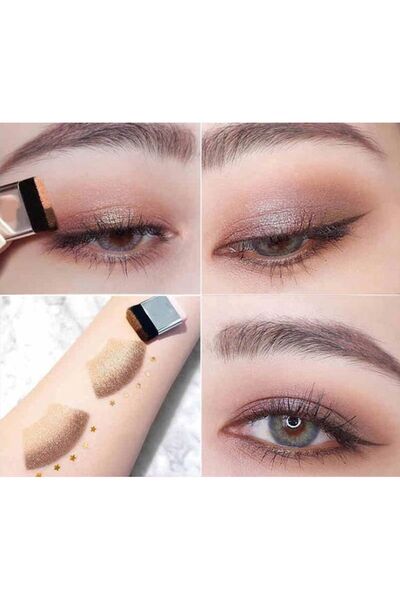 OEM Kit fard de pleoape EVNC Gradient Lazy Eye cu pensulă, rezistent la apă, nuanța 03 Maro