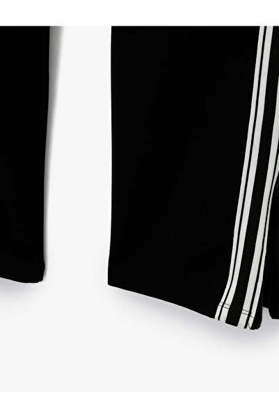 Koton Comfortable Fit Stripe Detailed Waist Tie-Up Sports Sweatpants