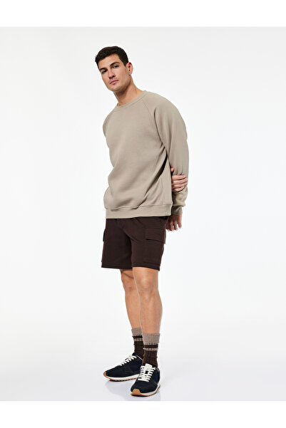 Koton Beli Lace-Up Comfortable Fit Cargo Pocket Pack Sports Shorts