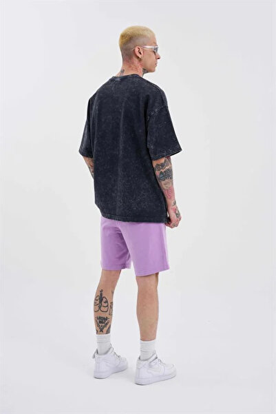 Machinist Men's Luxury Basic Washable Oversized T-Shirt Anthracite Effect