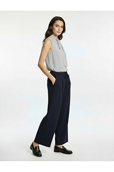 Koton Mock Neck Sleeveless Blouse with Tie Detail