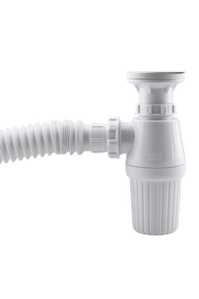 SONTEY Lavabo Sifonu Gideri Borusu Körüklü Sökülebilir Tas'lı Mutfak Banyo Ev...