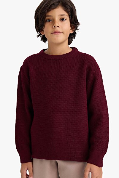 DeFacto Boy's Crew Neck Knitwear Sweater G5563A825Wn