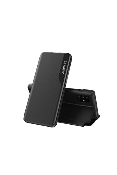 PETITE Husă din piele cu clapă pentru Samsung Galaxy S24 Plus - Neagră