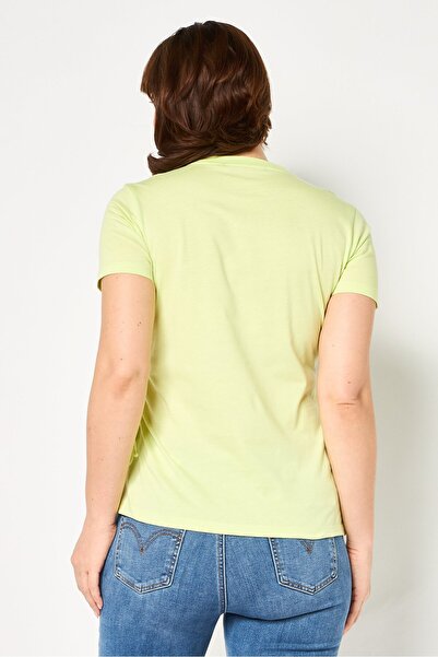 Karl Lagerfeld Women Crew Neck Short Sleeve Embroidered Logo T-Shirt, White