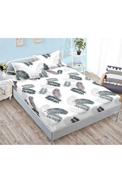 CHIRASO CHIRASO Fitted Sheet Set, Satin Cotton, 160x200 cm and 2 Pillowcases 52x80 cm