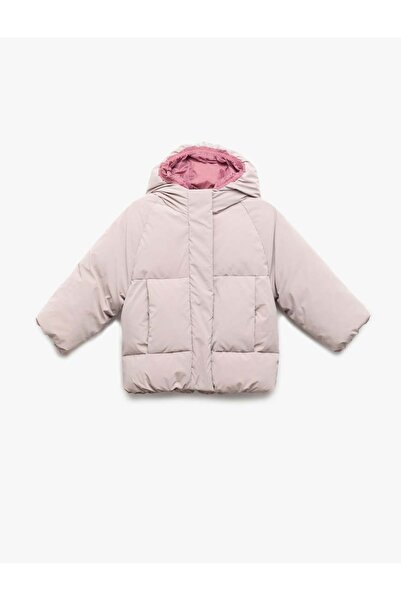 Koton Palton puf cu mânecă lungă și buzunar